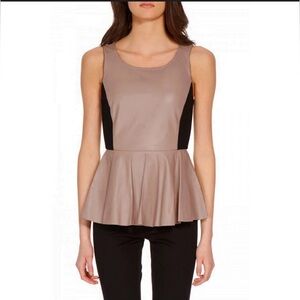 Rebecca Minkoff Marilyn Top. 100% Lamb skin Leather. Size 6. NWT. MSRP $498